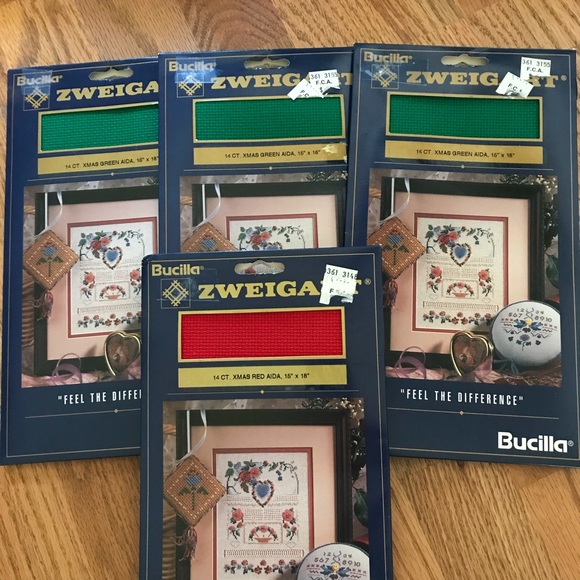 NWT Set of 4 Counted Cross Stitch Fabric 14 Count - Picture 3 of 9